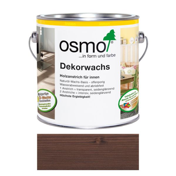 Osmo Dekorwachs Nr. 3161 Ebenholz 0,75l, Anstrich für Holz im Innenbereich