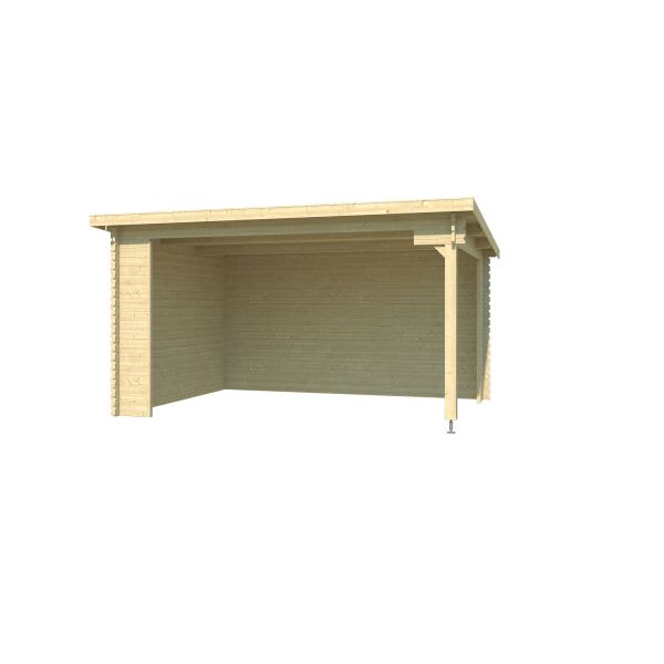 Lasita Maja Unterstand Lounge Columbus Naturbelassen 425x300 cm