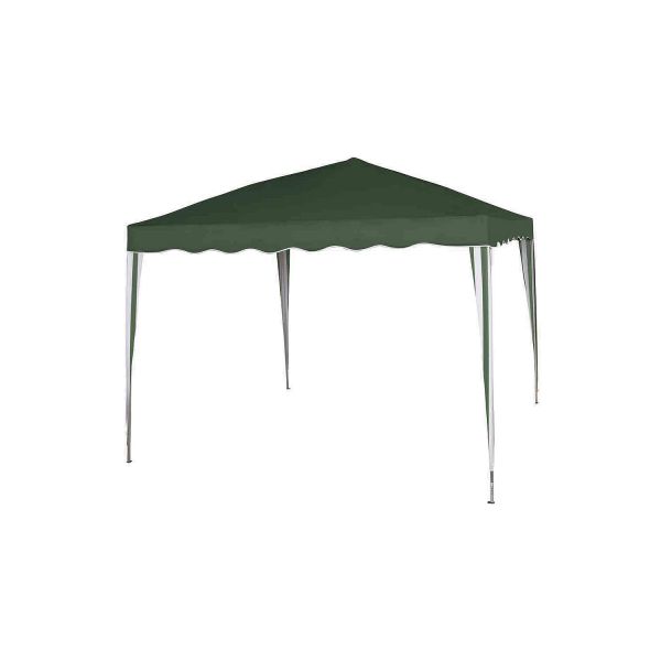 Siena Garden Faltpavillon 3 x 3 m Überdachung grün/weiß Garten Sonnensegel