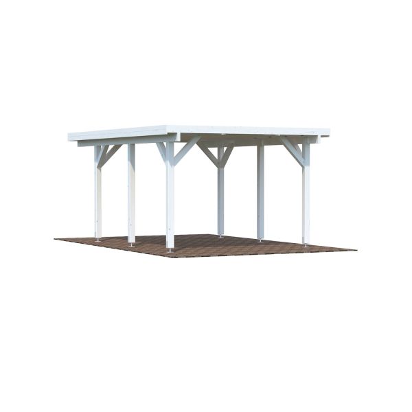 Palmako Carport Karl 11,7 m² weiß