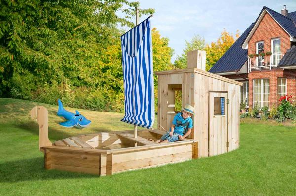 Weka Sandkasten 196 A mit Kajüte | 291x116x222 cm