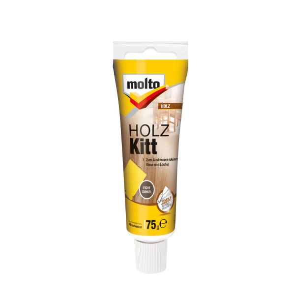Molto Holz Kitt Eiche Dunkel 75g zum Ausbessern kleiner Risse und Löcher