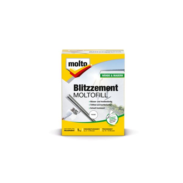 Molto Blitzzement Moltofill Weiß 1kg