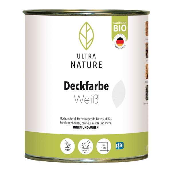 Ultra Nature Deckfarbe Weiß 0,75l