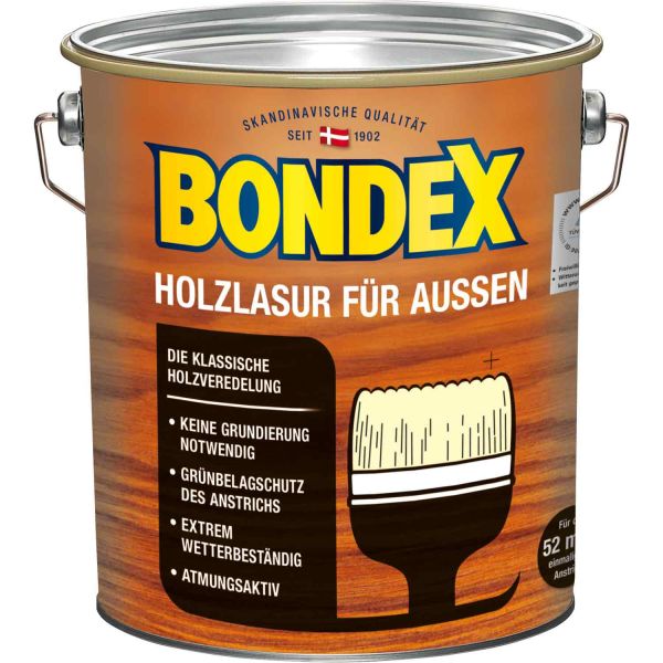 Bondex Holzlasur für Außen Dunkelgrau 4,00l