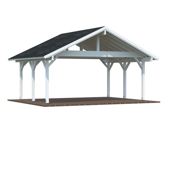 Palmako Carport Robert 20,6 m² weiß