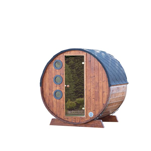 Wolff Finnhaus Saunafass Mini 160 Bausatz DS schwarz