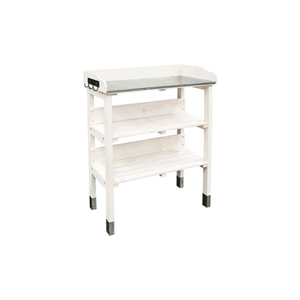 Forest Style Pflanztisch aus Kiefer 76x37x89 weiß