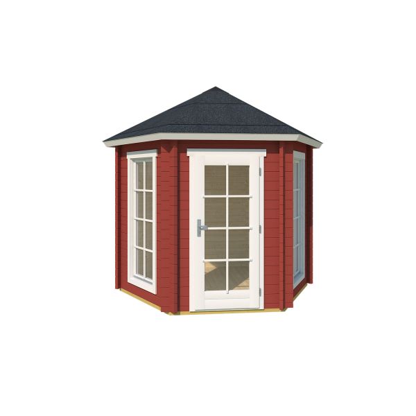 Lasita Maja Pavillon Inverness Schwedenrot 280x242 cm