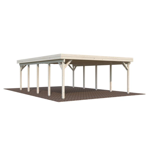 Palmako Carport Karl 40,6 m² transparent