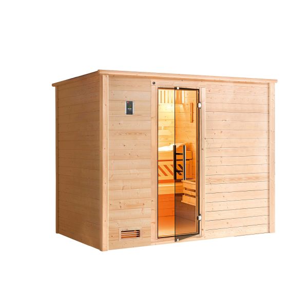 Weka Massivholzsauna BERGEN 3 GT