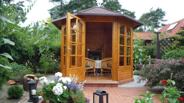 Weka 8-Eck Pavillon 234 B | Außenmaß 336x365x300 cm