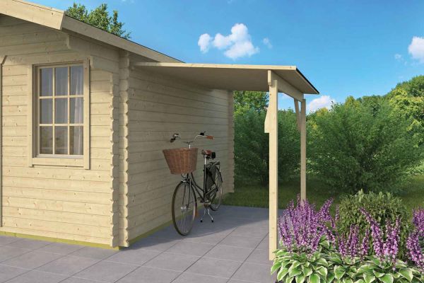 Schleppdach für Gartenhaus - Blockhütte | von Nordje | 175x150x0cm