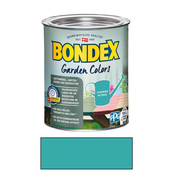 Bondex Garden Colors 0,75 l Starkes Petrol für den Außenbereich