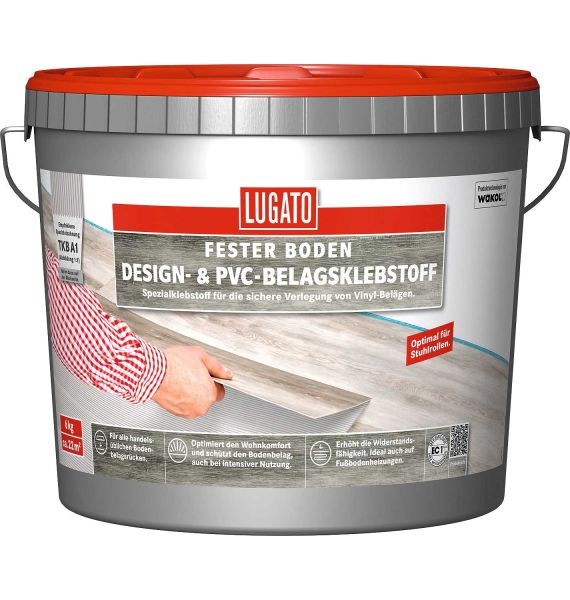 LUGATO Fester Boden Design- & PVC- Belagsklebstoff 3 kg