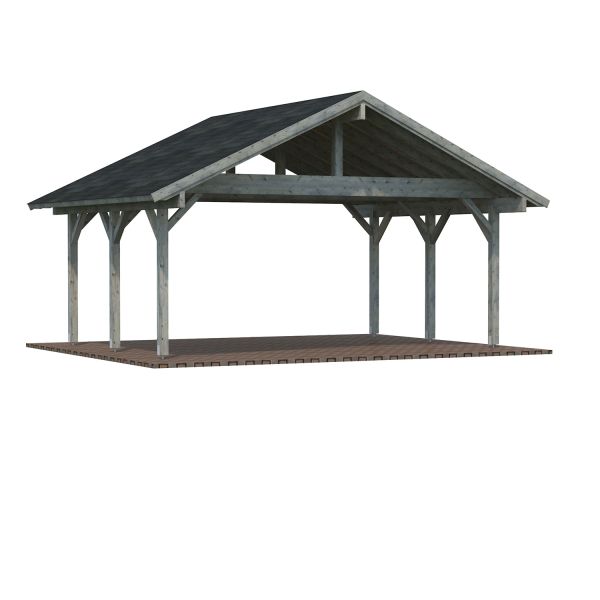 Palmako Carport Robert 20,6 m² grau