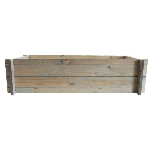 Hochbeet Stecksystem Holz | Nordje | 1190x595x295 | Grau