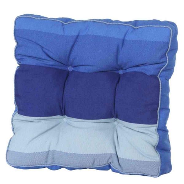 Madison Gartenmöbelauflage Lars Kobalt Hockerauflage Kissen Auflage 500x500x80 mm