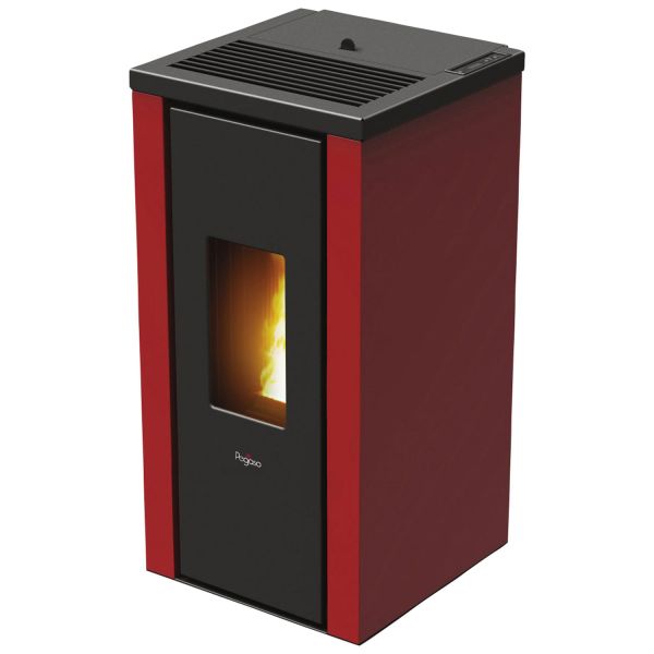 Pegaso Pelletofen Vera airtight bordeaux, 2,5 - 7 kW