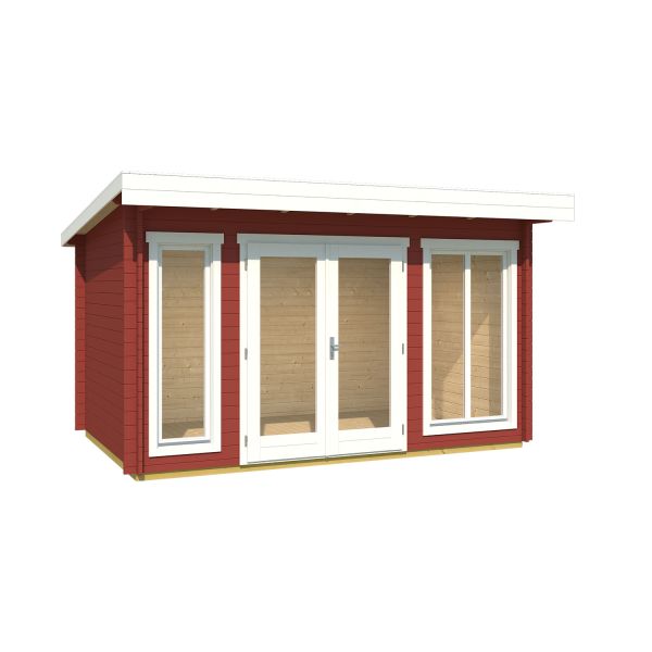 Lasita Maja Gartenhaus Ferienhaus Dorset 1 Schwedenrot 390x250 cm