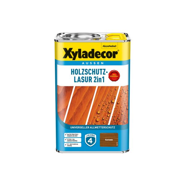 Xyladecor Holzschutzlasur Kastanie 4l