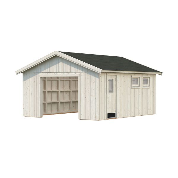 Palmako Garage Andre 21,5 m² ohne Tor natur