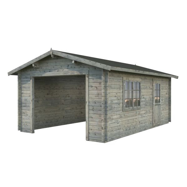 Palmako Garage Irene/Roger 19,0 m² ohne Tor grau