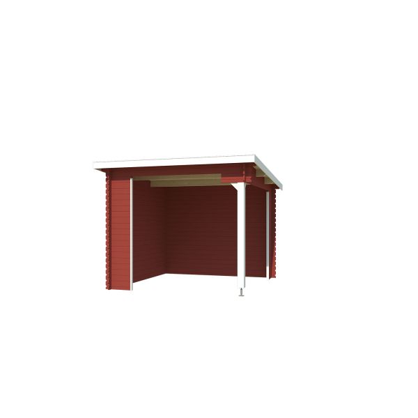 Lasita Maja Unterstand Lounge Buffalo 275 Schwedenrot 275x275 cm