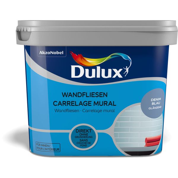 Dulux Fresh Up Wandfliesenfarbe Glänzend Denim Blue 750ml