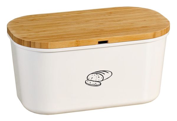 Kesper Brotbox inklusive Schneidebrett aus Melamin und Bambus