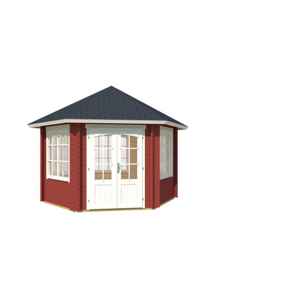 Lasita Maja Pavillon Ilmenau Schwedenrot 350x303 cm