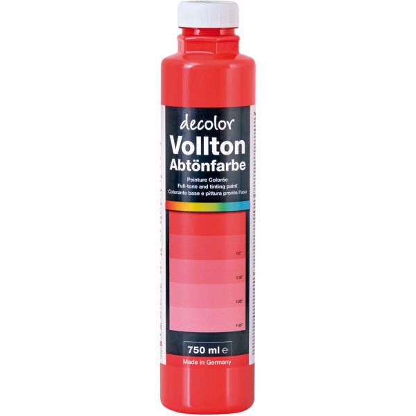 FIXcolor Abtönfarbe Signalrot 750 ml