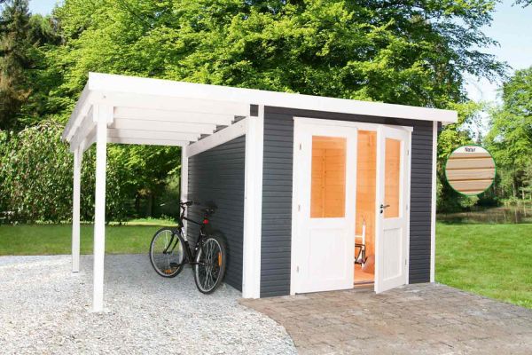 Wolff Finnhaus Pulti Softline 2424 Natur mit SD 150