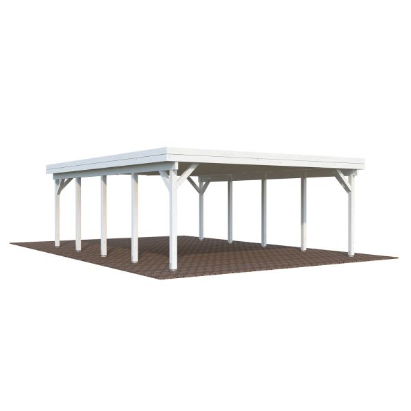 Palmako Carport Karl 40,6 m² weiß