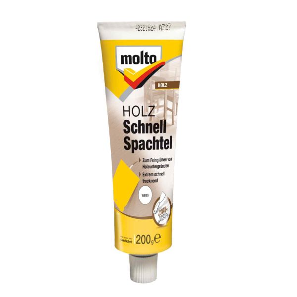 Molto Holz-Schnellspachtel 200g zum Ausbessern von Holzuntergründen