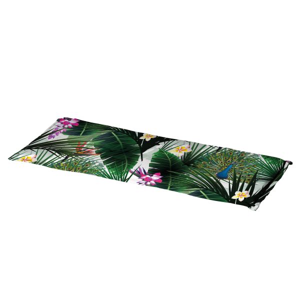 Madison Gartenbank Auflage Flora Green 150x48x7 cm